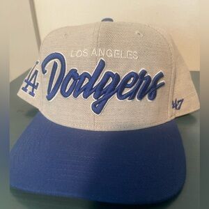 Dodgers script two tone snapback